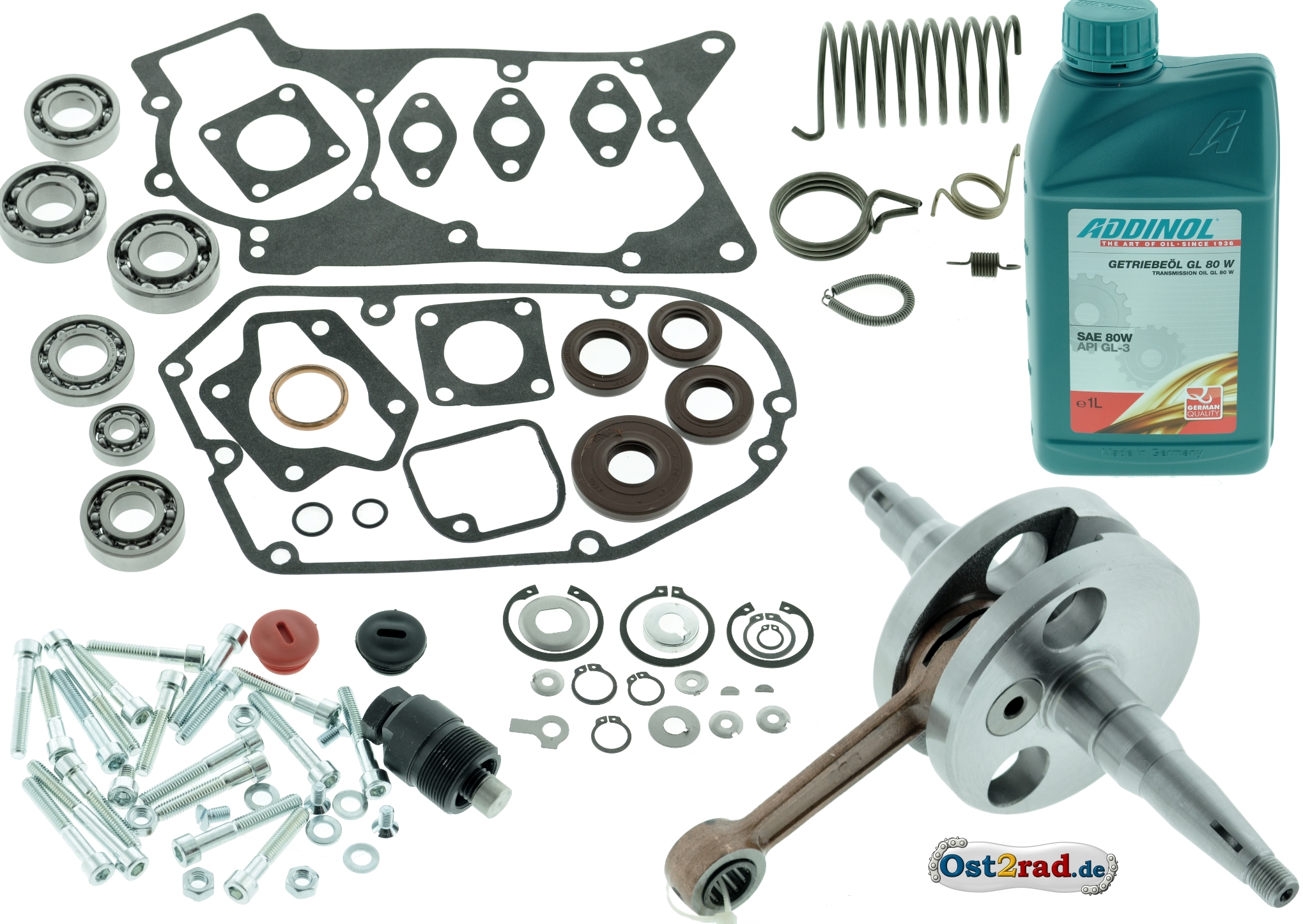 Set: alle Teile zur Regenerierung: Motor komplett - für Simson S50