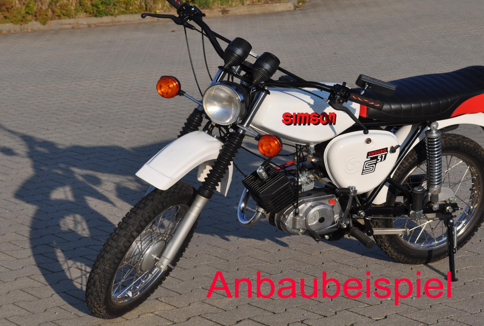 SIMSON Aufkleber - Satz - silber - mit nicht originalem Muster