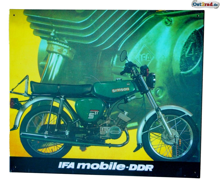 Blechschild SIMSON S51 Elektronik