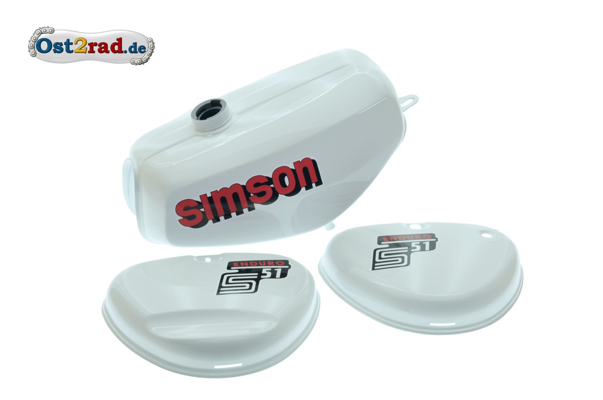 Paket] Set Aufkleber Simson S51 Enduro gelb für Tank und