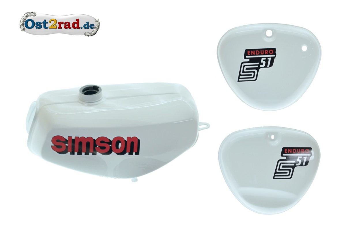 Paket] Set Aufkleber Simson S51 Enduro gelb für Tank und