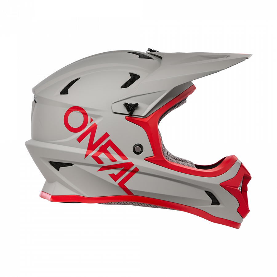 Crosshelm O`NEAL Sonus SOLID V.25 grau rot
