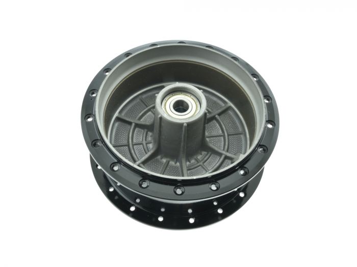 Tuning-Radnabe SCHWARZ lackiert Simson S50 S51 Vogelserie - Stege abgedreht