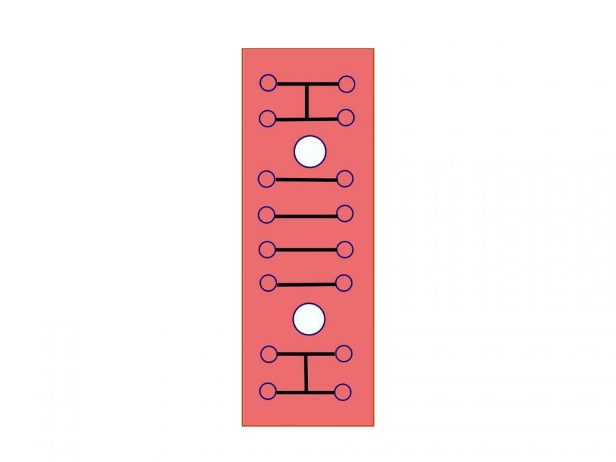 Leitungsverbinder passend für SIMSON S50 S51 S70 - 2 Doppelbrücken