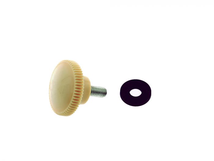 Rändelschraube Verkleidung beige passend für MZ ES 175 250 /0/1 300 MIT Gummi
