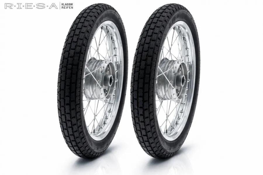 2x Komplettrad für Simson Alu-Edelstahl 150km/h S50 S51 KR51 Vogelserie, Straße - VERSTÄRKT