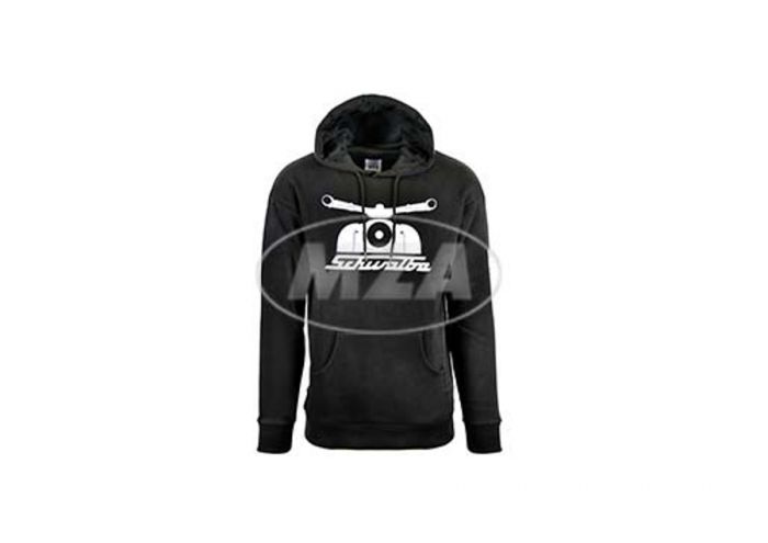 Hoodie Pullover Schwalbe schwarz weiß - verschiedene Größen
