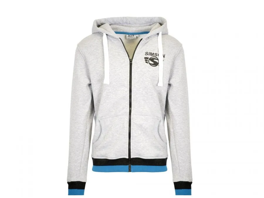 Sweatjacke grau Simson - verschiedene Größen Sweatjacke grau Simson - verschiedene Größen