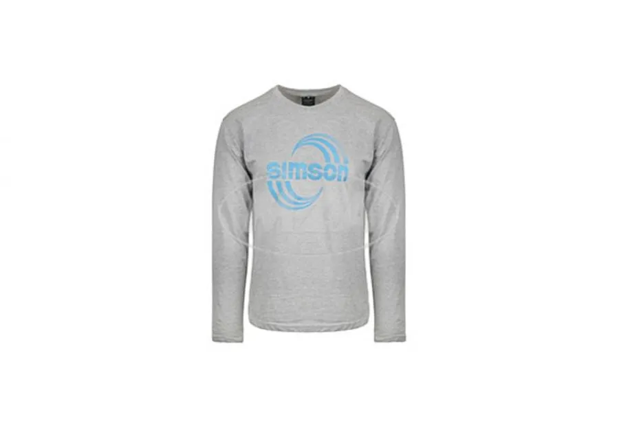 Longsleeve grau Simson Cross - verschiedene Größen