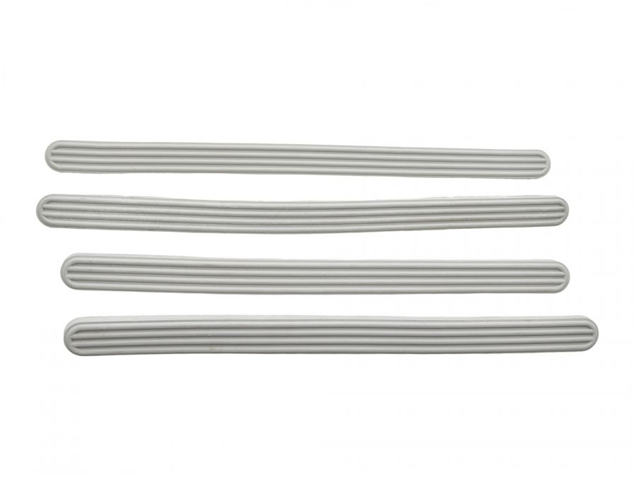 Satz 4 Stück Trittbrettgummis GRAU Jawa Pionier Typ 05 555 20 21