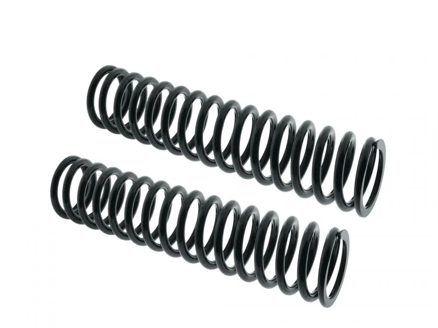 Dt. PAAR Federn für Federbein, MZ ETZ, TS, Simson, schwarz Hochglanz