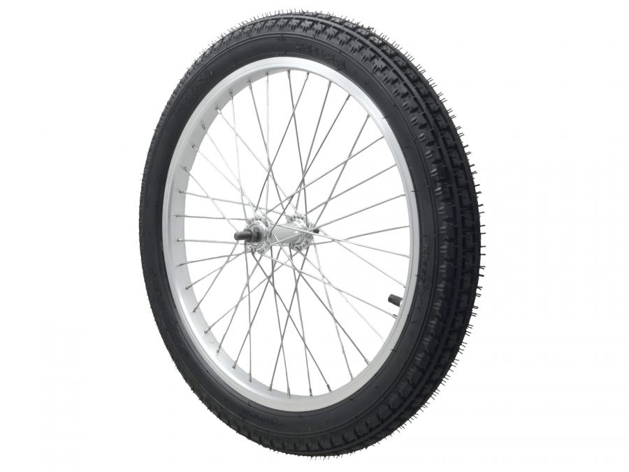 Komplettrad Silber Moped Anhänger für Simson MIT Reifen, S50, S51