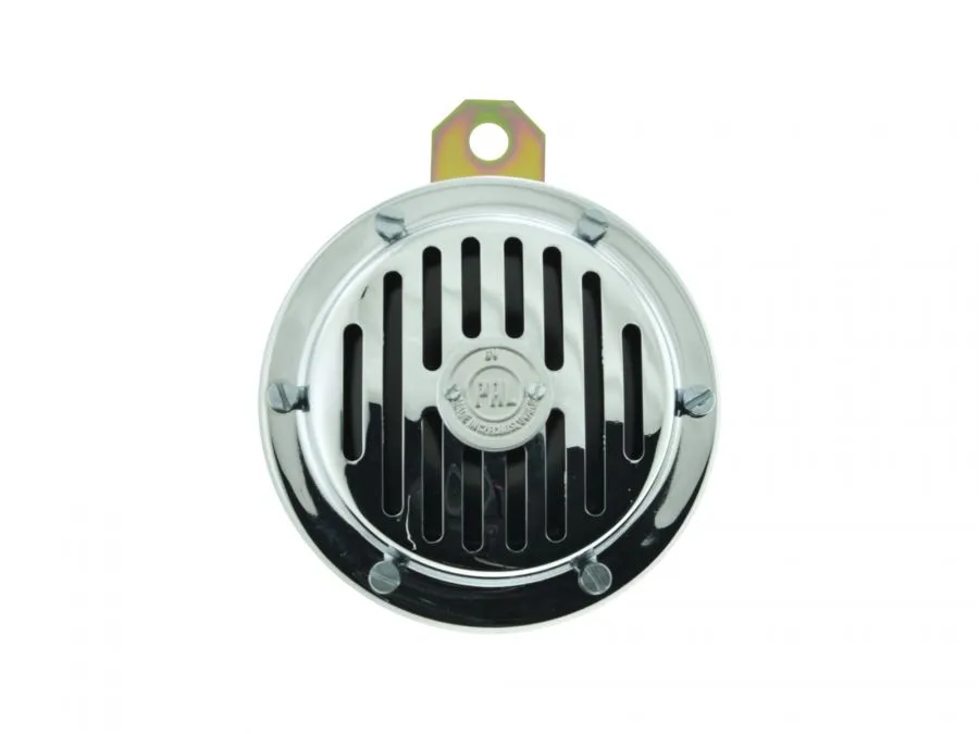Hupe Jawa 12V silberne Pal-Plakette innen schwarz