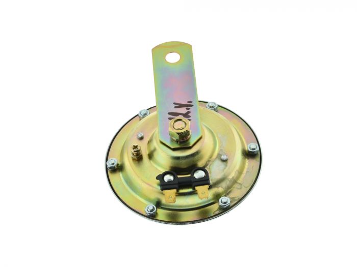 Hupe Jawa 12V goldene Pal-Plakette innen rot