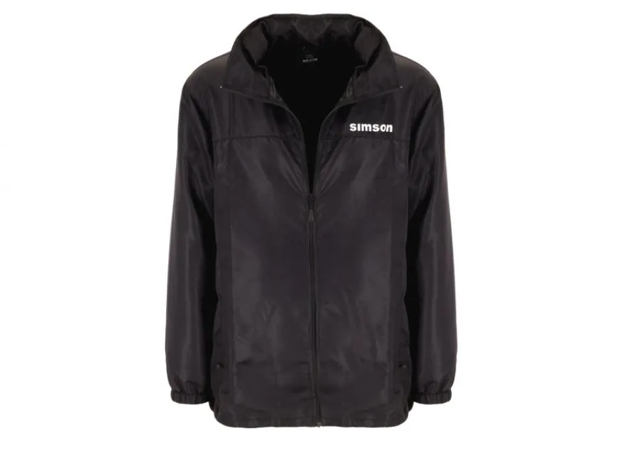 Regenjacke, schwarz Motiv: SIMSON verschiede Größen Regenjacke, schwarz Motiv: SIMSON verschiede Größen