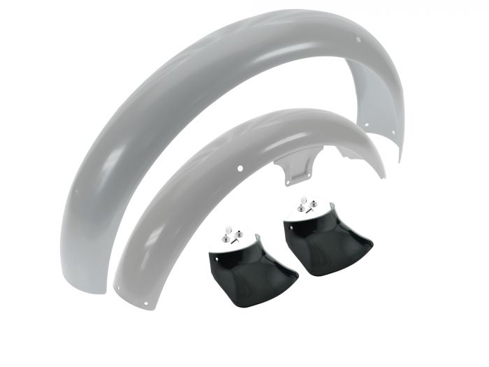 SET Kotflügel S50 S51 Schutzbleche, PPB SILBER mit Schmutzschutz