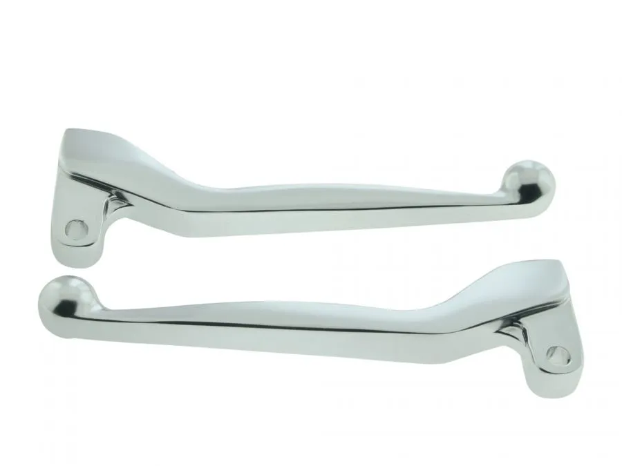Racing Handhebel Set SILBER Alu-Massiv für Simson S51 S50 S53 SR50 Racing Handhebel Set SILBER Alu-Massiv für Simson S51 S50 S53 SR50