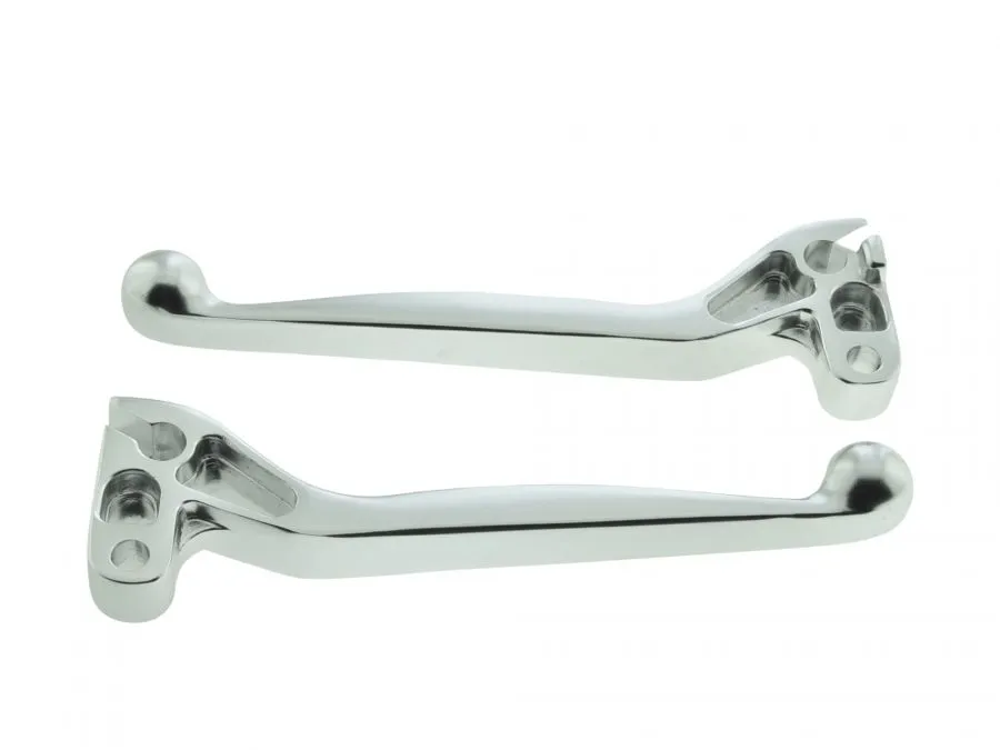 Racing Handhebel Set SILBER Alu-Massiv für Simson S51 S50 S53 SR50 Racing Handhebel Set SILBER Alu-Massiv für Simson S51 S50 S53 SR50