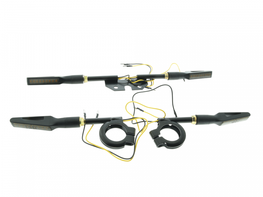 LED Lauflichtblinker KURZ Satz für Simson S50 S51 Blinkgeber Halter