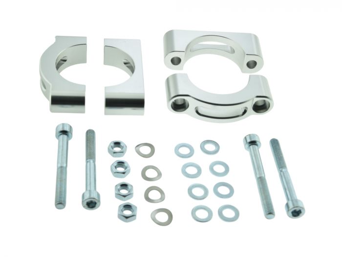 ZT CNC Schutzblechhalter SILBER Klemmbrücken für Simson S50 S51 SR50