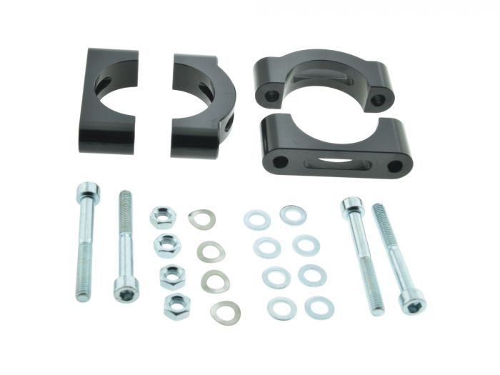 ZT CNC Schutzblechhalter SCHWARZ Klemmbrücken für Simson S50 S51 SR50