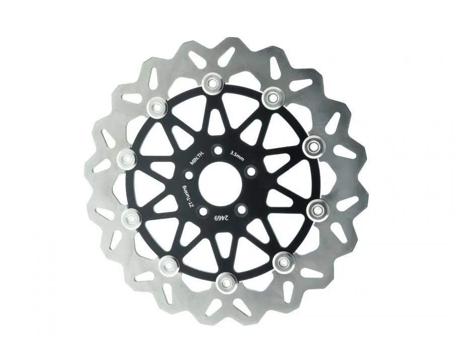 ZT-Tuning Bremsscheibe SCHWARZ 260mm schwimmend gelagert für Simson inkl. Teilegutachten