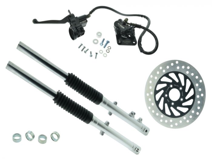 ZT Umbauset SILBER 220mm Bremssattel für Scheibenbremse S51, S70 kurz inkl. Teilegutachten