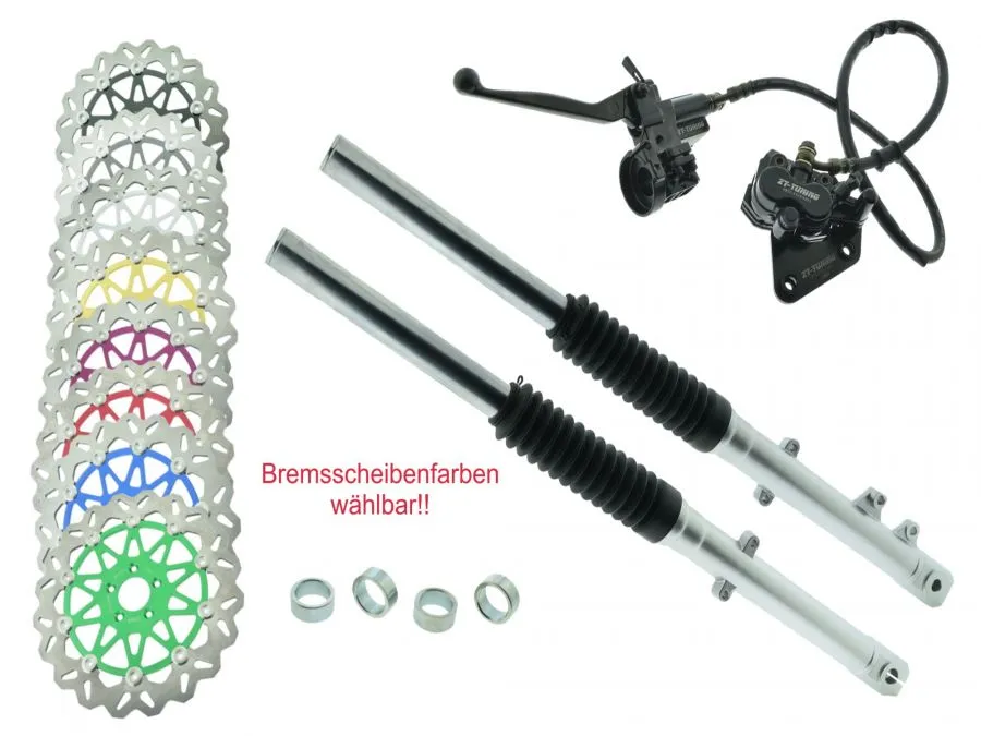 ZT Umbauset SILBER 260mm Bremssattel für Scheibenbremse S51, S70 kurz inkl. Teilegutachten