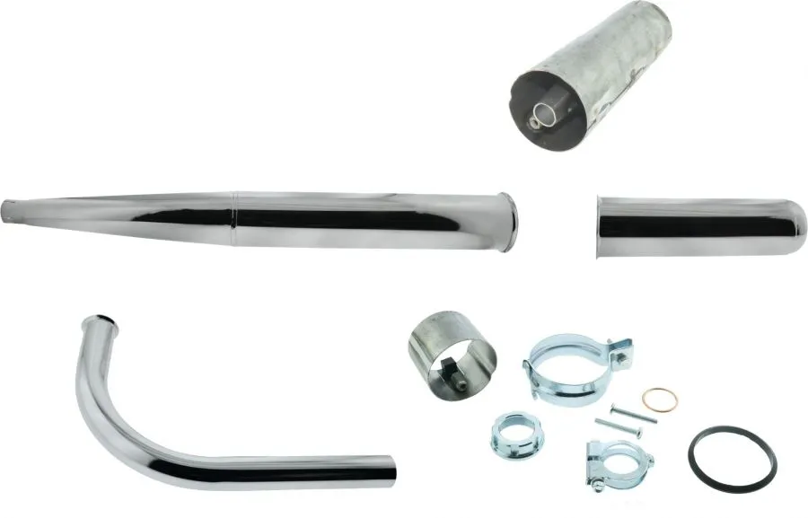 Auspuff Vario 32 komplett KR51/1, SR4/ Endstück lang Dämpfer bis 90ccm Auspuff Vario 32 komplett KR51/1, SR4/ Endstück lang Dämpfer bis 90ccm