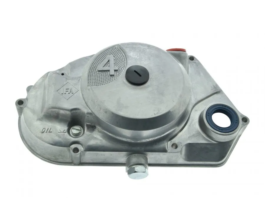 Kupplungsdeckel MIT BLINDSTOPFEN Motor 4-Gang Simson Alu natur