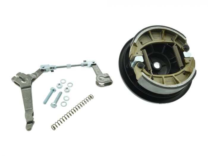 Duplex Bremsschild, Bremsankerplatte HINTEN SCHWARZ S51 S50 KR51/2