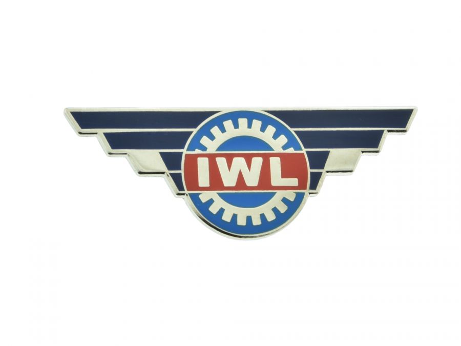 Plakette, Schriftzug IWL für Lenkerabdeckung für IWL TR150 Troll