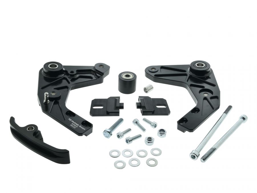 PZ CNC Motorhalter SCHWARZ mit Teilegutachten Simson S51