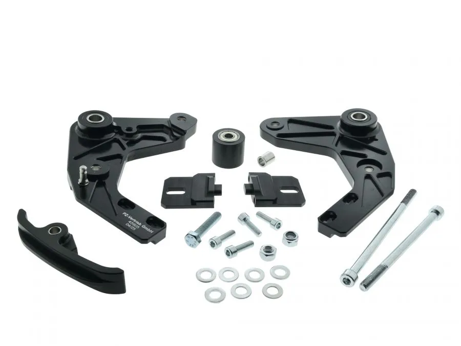 PZ CNC Motorhalter SCHWARZ mit Teilegutachten Simson S51