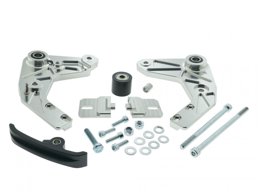 PZ CNC Motorhalter SILBER mit Teilegutachten Simson S51