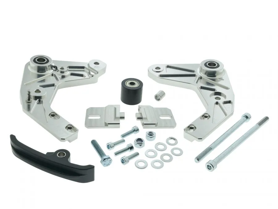 PZ CNC Motorhalter SILBER mit Teilegutachten Simson S51