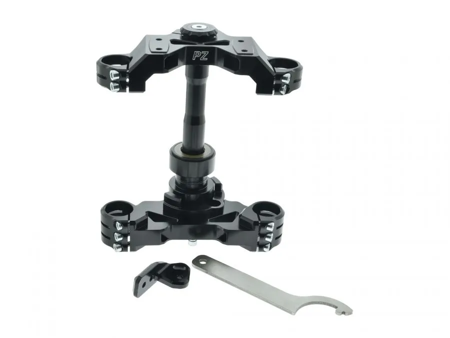 PZ-​Tuning CNC Gabelbrücke SCHWARZ inkl. Teilegutachten für Simson S51 S70