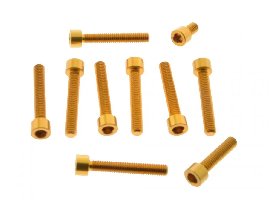 Schraubensatz ELOXIERT für Simson S51, S70 Motorseitendeckel Innensechskant verschieden Farben