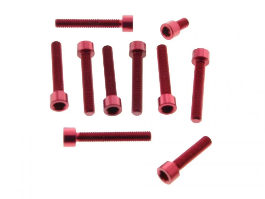 Schraubensatz ELOXIERT für Simson S51, S70 Motorseitendeckel Innensechskant verschieden Farben