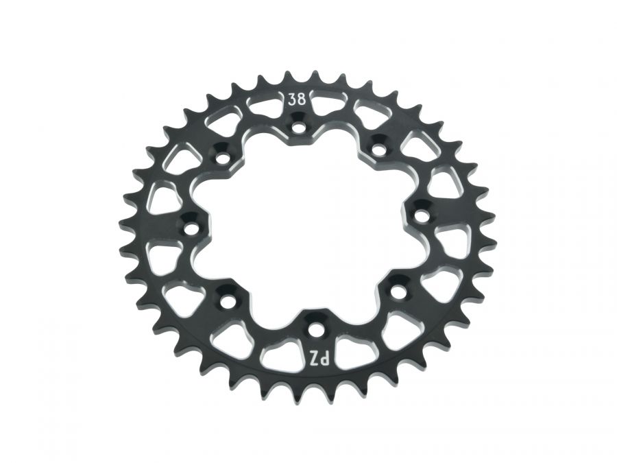 PZ-Tuning Kettenrad 8-fach verschraubt 420 Teilung 38Z Schwarz