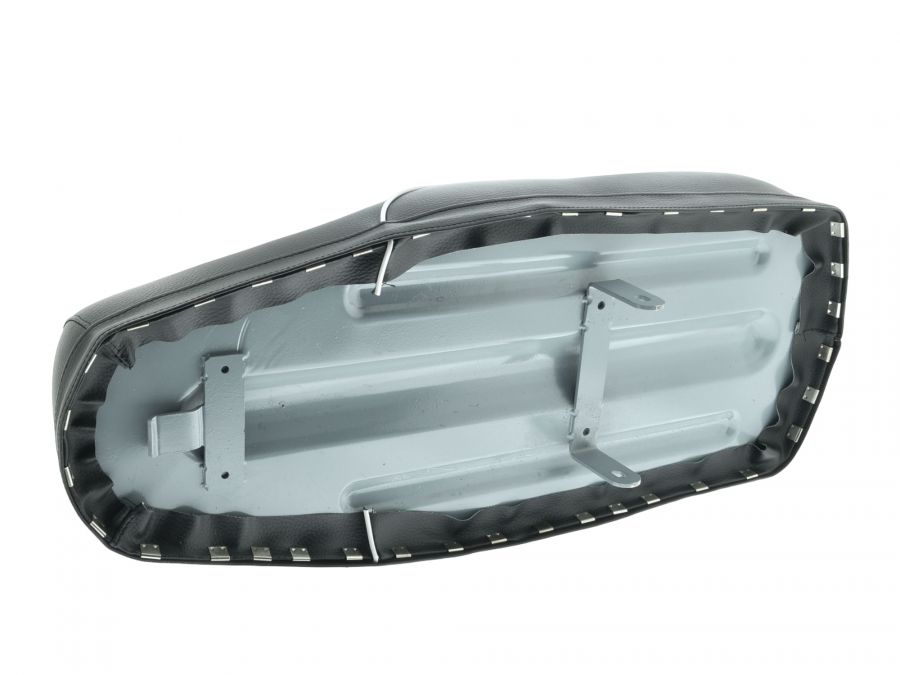 Sitzbank JAWA Mustang 23 schwarz mit weißem Keder