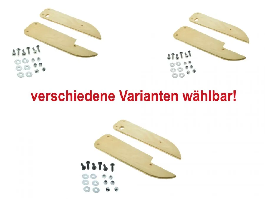 Trittbretter Schwalbe Buche Lange Ausführung passend für Simson KR51/1 KR51/2