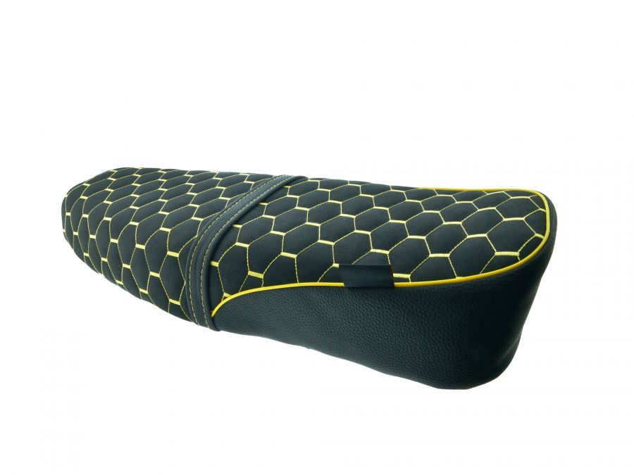 ZT-Tuning Sitzbank GELB Wabenmuster Originaloptik für Simson S50 S51 S70