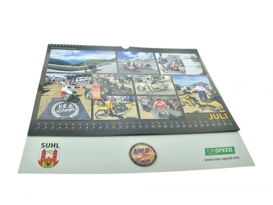 Kalender AWO 2026 Historische Zweiräder aus Suhl