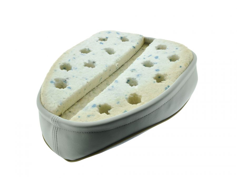 Sitzbezug MIT Polster blau-grau Simson KR50 – mit Spannring