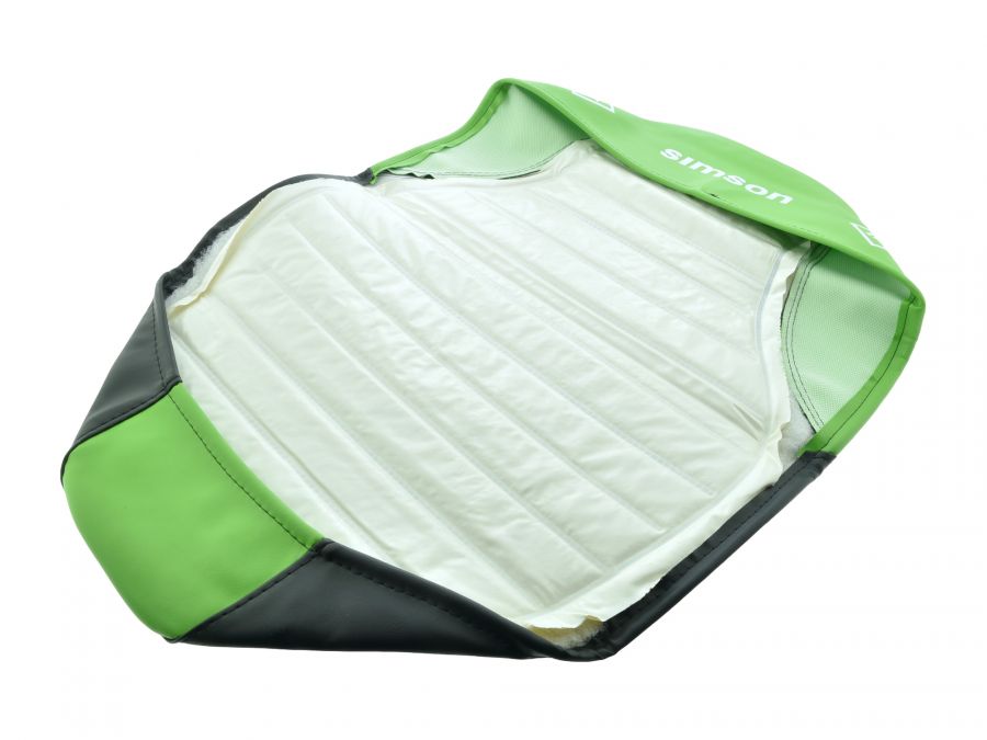 Sitzbezug SCHWARZ/GRÜN strukturiert Simson S51 S70 Enduro