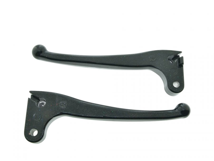 Bremshebel und Kupplungshebel Alu massiv schwarz-RAINBOW für Simson