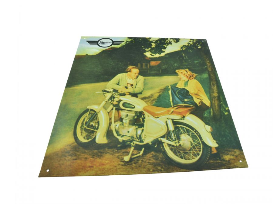 Blechschild SIMSN AWO Sport weiß