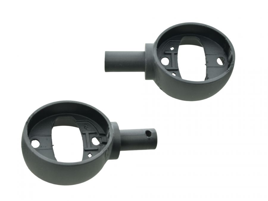 2 Blinker in SCHWARZ ohne Glas - KR51/1 KR51/2 Schwalbe SR4/ MZ ES 125 150 250