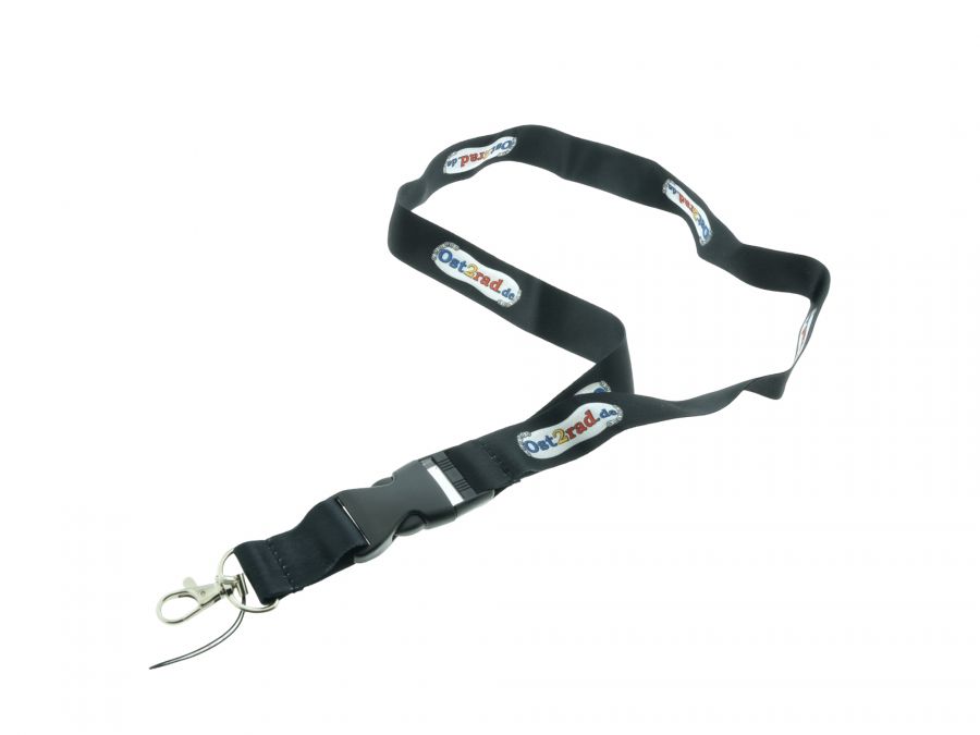 Bonusartikel - Ost2rad Schlüsselband schwarz lang